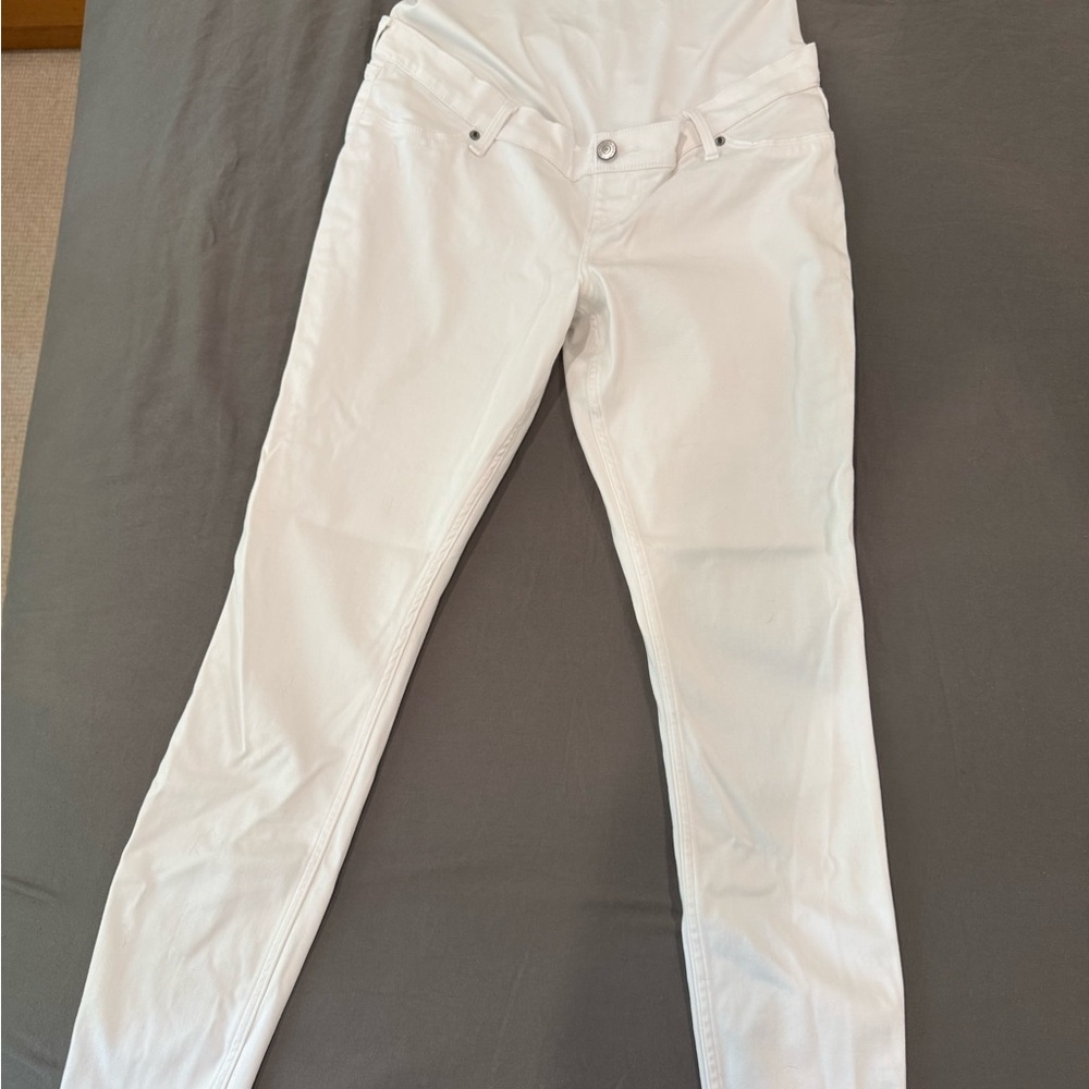 Abercrombie & Fitch White Maternity Jeans